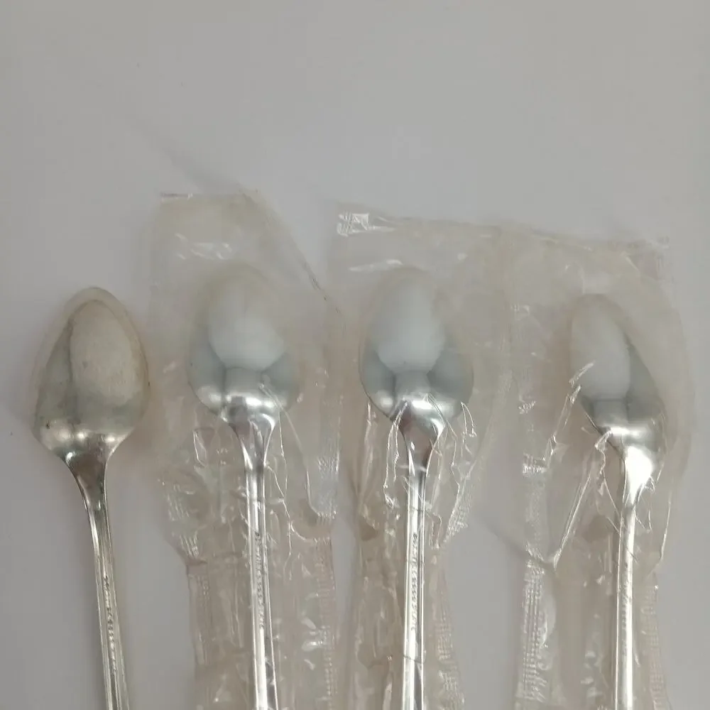 4X LH Tsp Oneida Prestige GRENOBLE Silverplate Long Handled Tea Malt Teaspoons